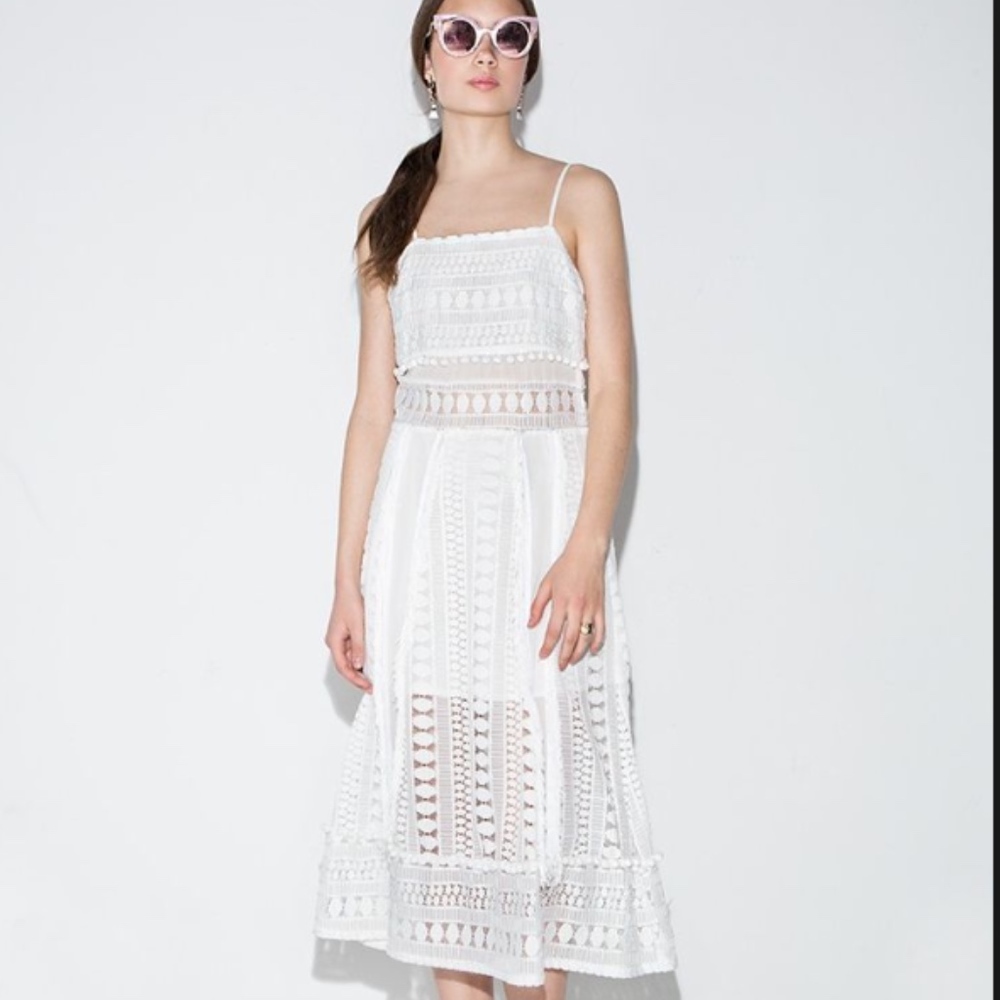 Endless Rose white embellished dress